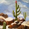 Arizona Desert Snow Painting