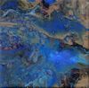 cool earth acrylic pour