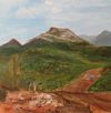 Going Home acrylic painting Castle Road Arizona