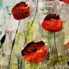 palette knife seaside poppies